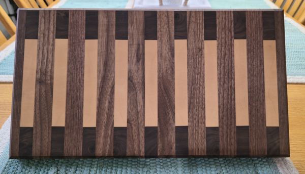 Walnut and maple board