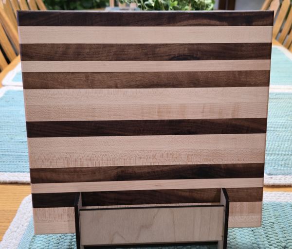 Walnut and maple board